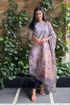 Lilac Wave Kurti and Dupatta