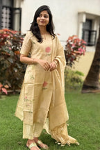 Ira Tissue Silk Kurti Dupatta Set