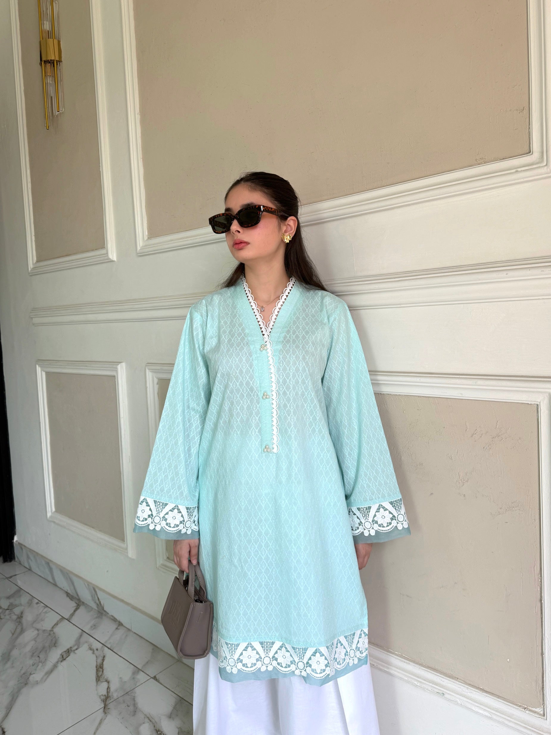 Isola - All Embroidered Stitched Kurta