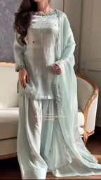 Charvi Pastel Green Farshi Suit