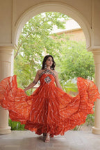 Niya Laheriya Print work Kutchi Patchwork Gown