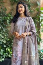 Lilac Wave Kurti and Dupatta