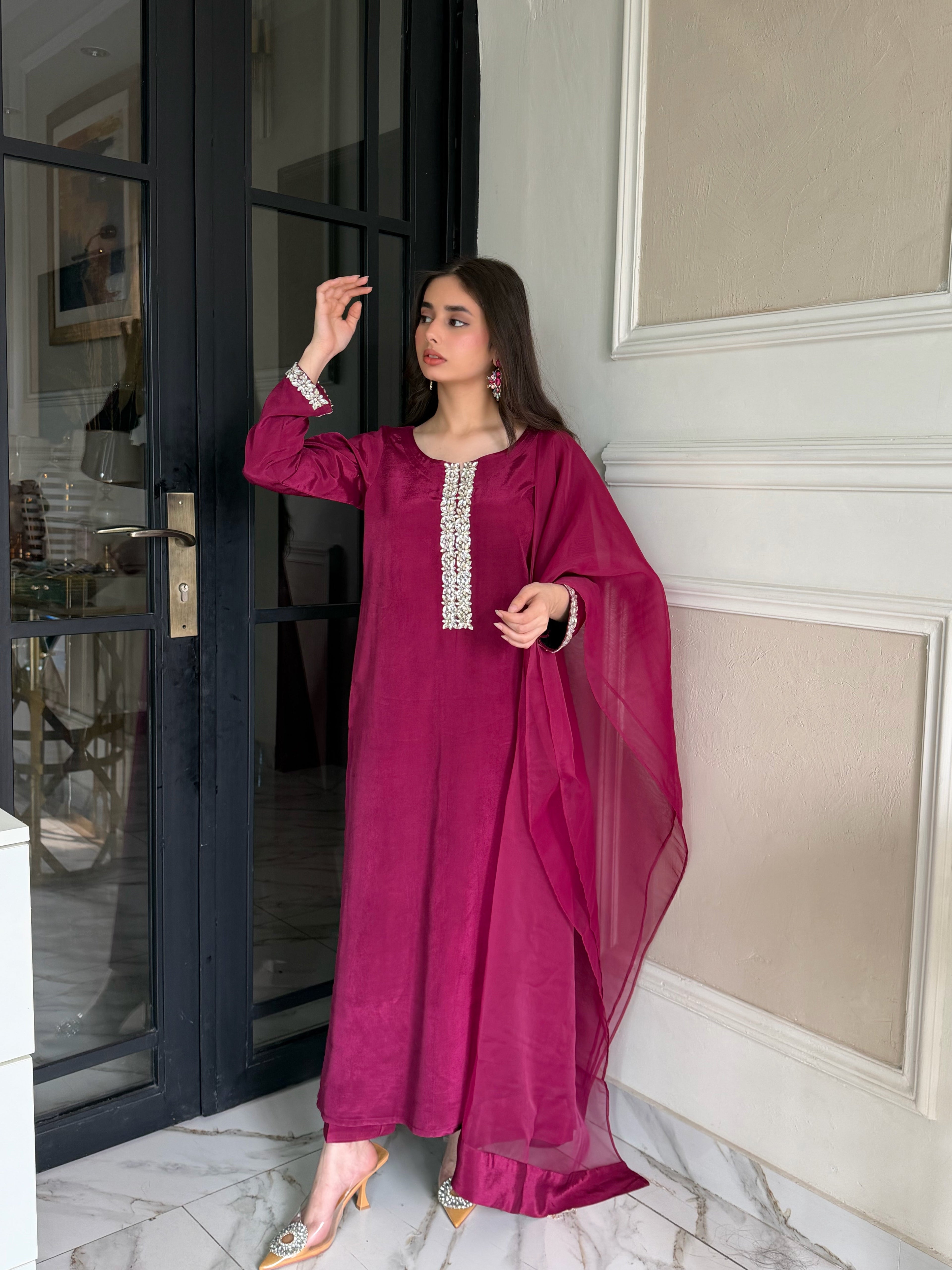 Fiorenza-3 PC Stitched Festive Pret