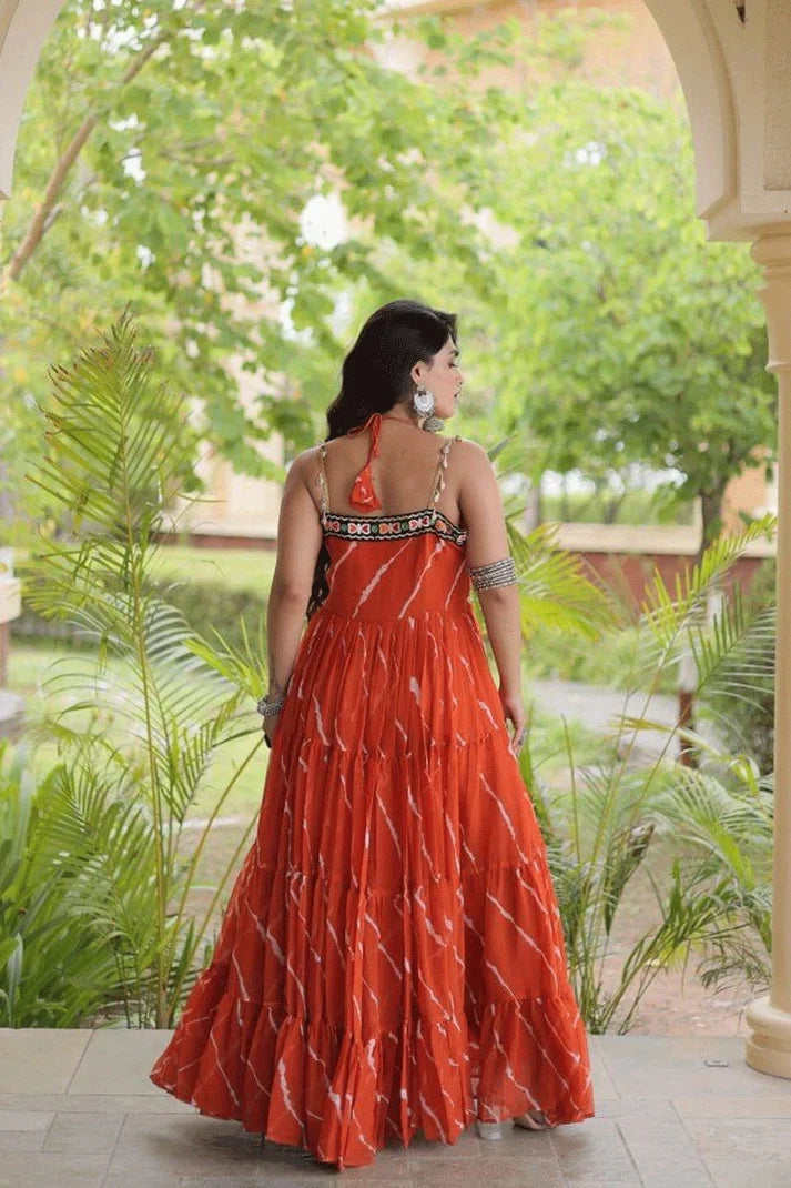 Niya Laheriya Print work Kutchi Patchwork Gown