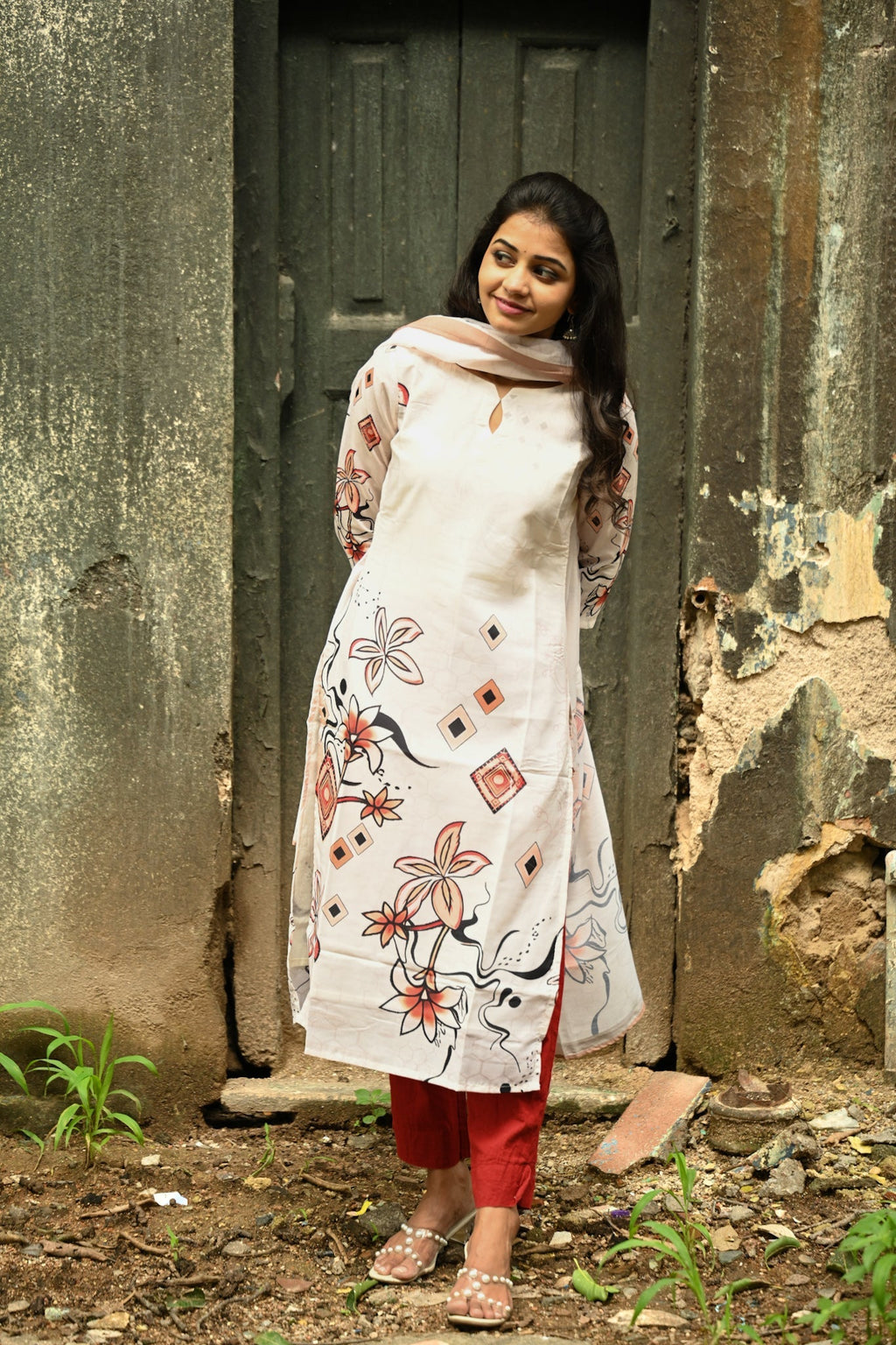 Muslin kurti and dupatta