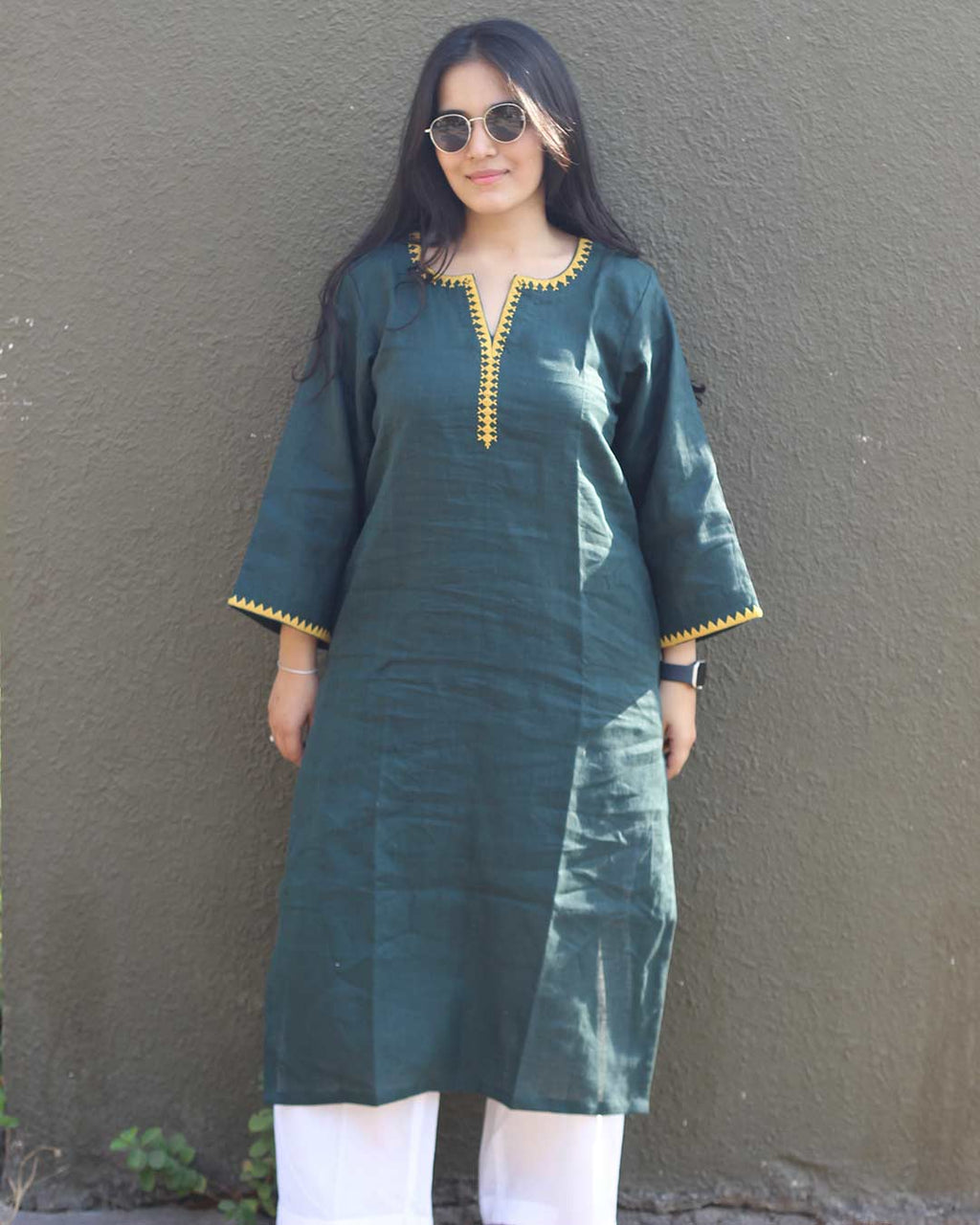 Vanya Premium Linen Long Kurta