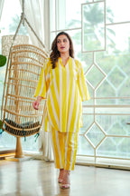 Yellow Stripe Co-ord Set