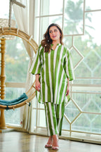 Green Stripe Co-ord Set
