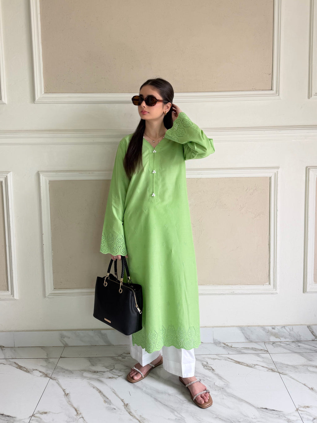 Ova - Fully Embroidered Kurta