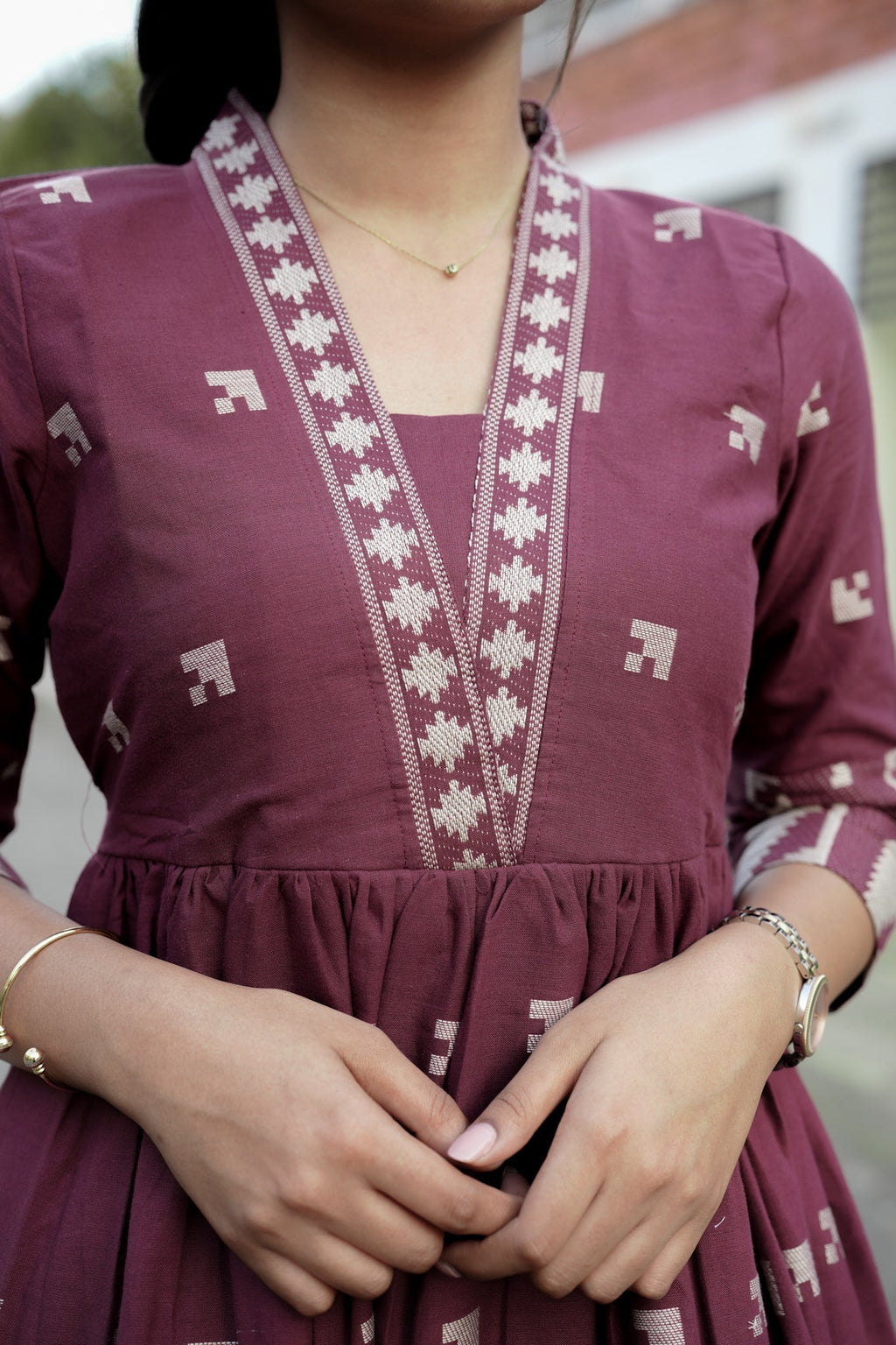 Maroon Muse maxi