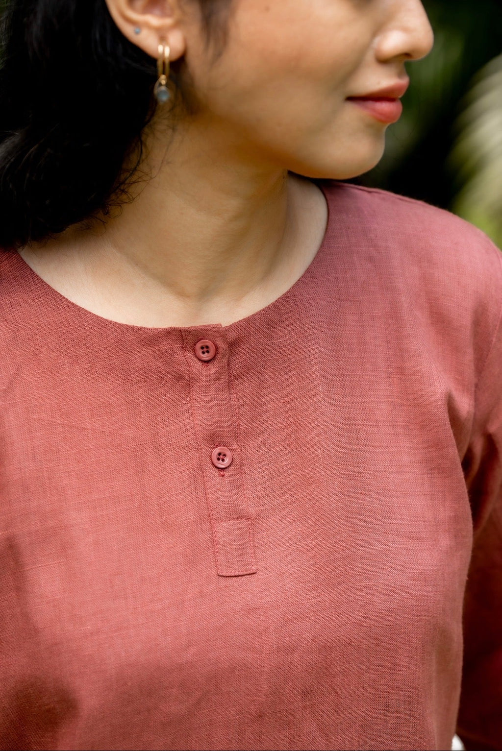 Marigold Rust Linen Co-ord Set