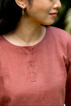 Marigold Rust Linen Co-ord Set