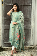 Serene Floral kurti and dupatta