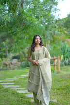 Shimmer Linen 3 piece suit