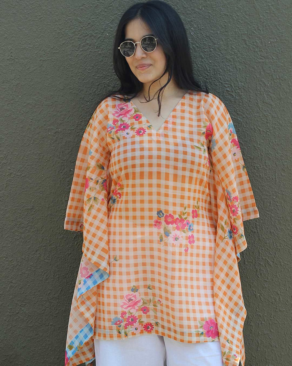 Orange Candy Kaftan Cover- Up