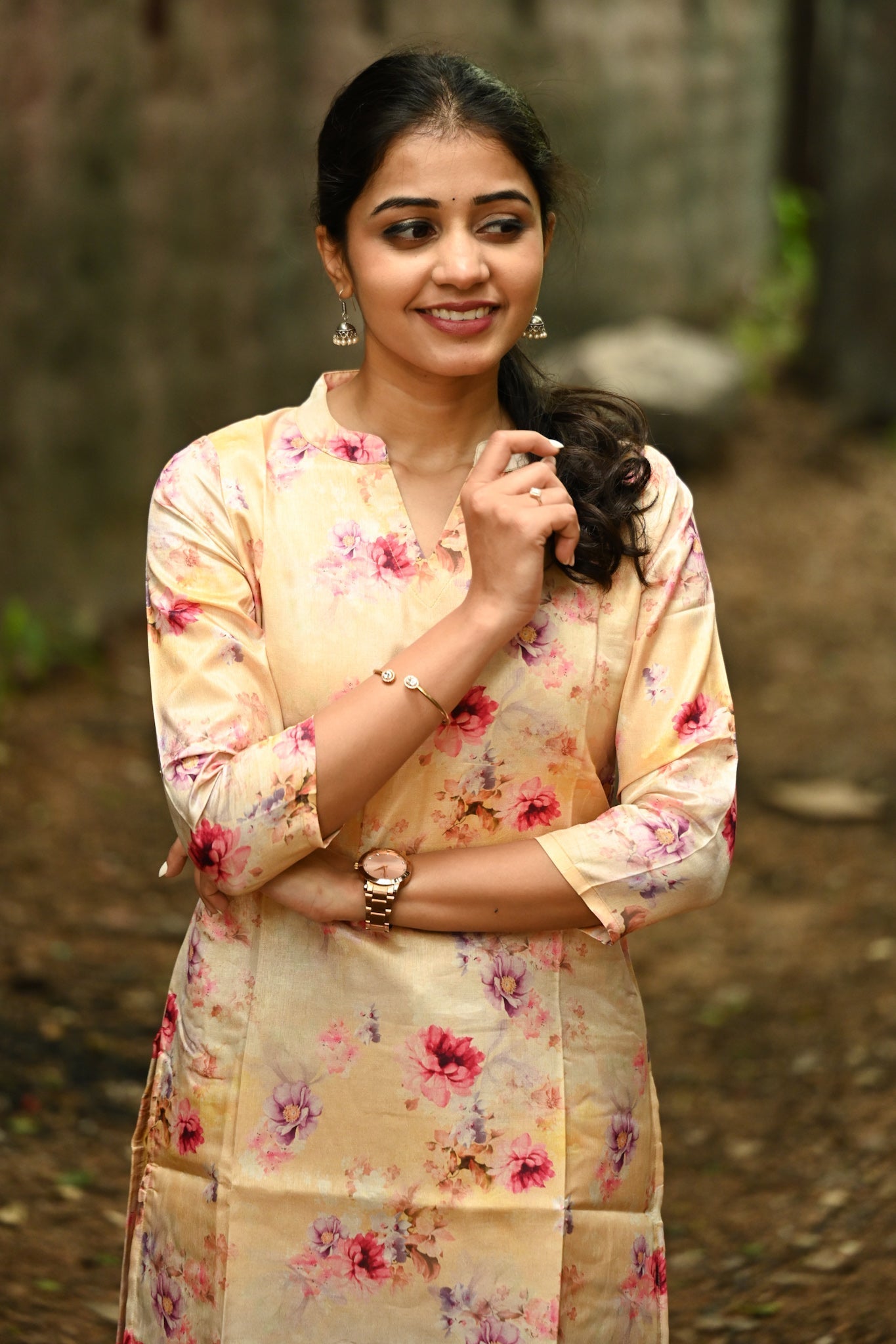 Tussar silk kurti