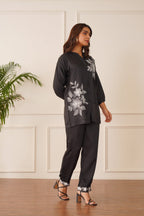Black Blossom Co-ord Set