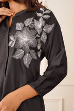 Black Blossom Co-ord Set
