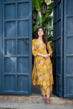 Yellow Digital Kurta set