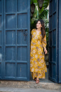 Yellow Digital Kurta set