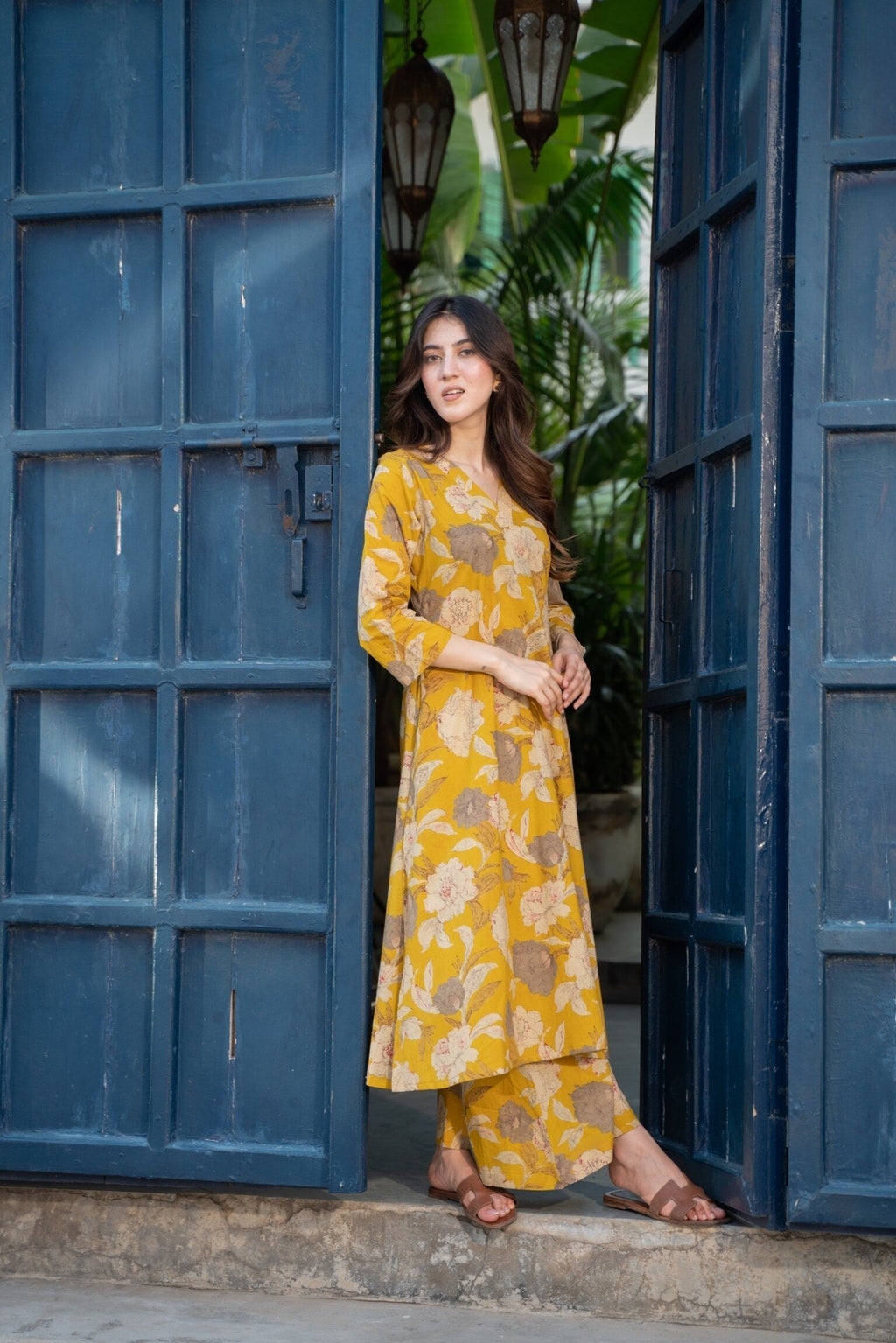 Yellow Digital Kurta set