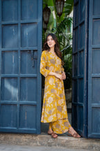 Yellow Digital Kurta set