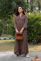 Falguni Akrakh Modal Satin Suit
