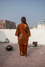Brown Bird Cotton Co-ord Set