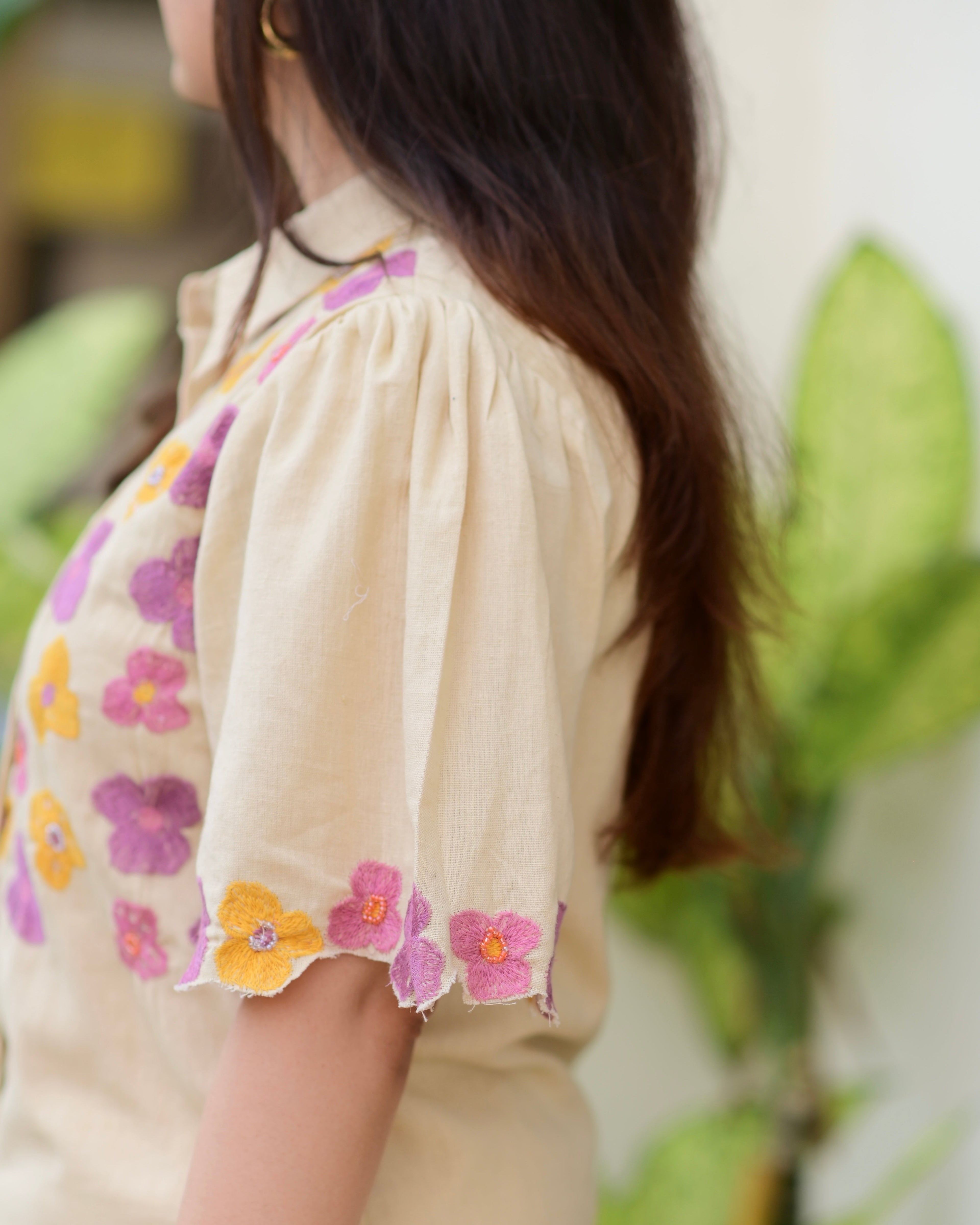 Cookie Floral Threadwork Co-ord