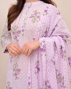 Lavender Bloom Flora Cotton Suit