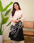 Monochrome Muse Bold Botanica Cotton Kurta Set