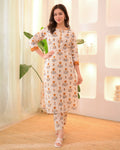 Marigold Bloom Cotton Kurta Set