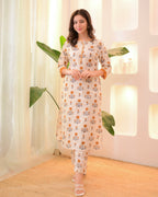 Marigold Bloom Cotton Kurta Set