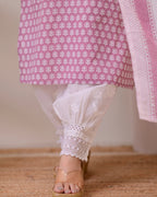 Mauve Lucknowi Cotton Gulnar Suit