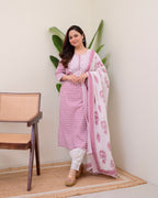 Mauve Lucknowi Cotton Gulnar Suit