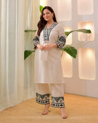 Ivory Boho Woven Cotton Co-ord
