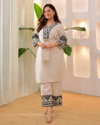 Ivory Boho Woven Cotton Co-ord