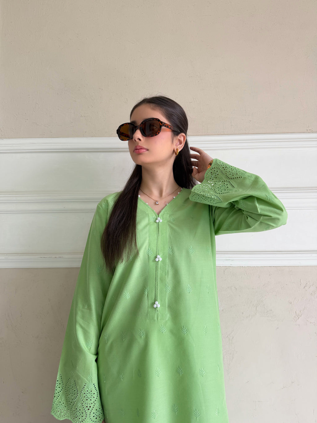 Ova - Fully Embroidered Kurta