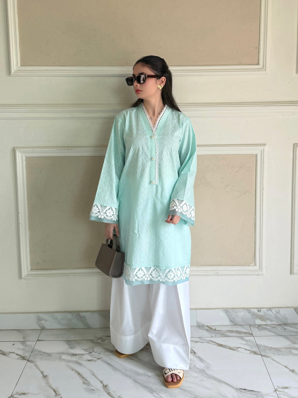 Isola - All Embroidered Stitched Kurta