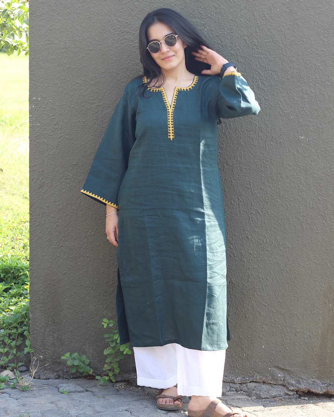 Vanya Premium Linen Long Kurta
