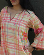 Butter Checks Long Kurta