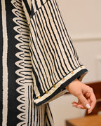 Midnight Gala Geometric Festive Crepe Co-ord