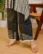 Midnight Gala Geometric Festive Crepe Co-ord