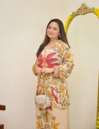 Gulbahar Ivory Modest Cotton Co-ord