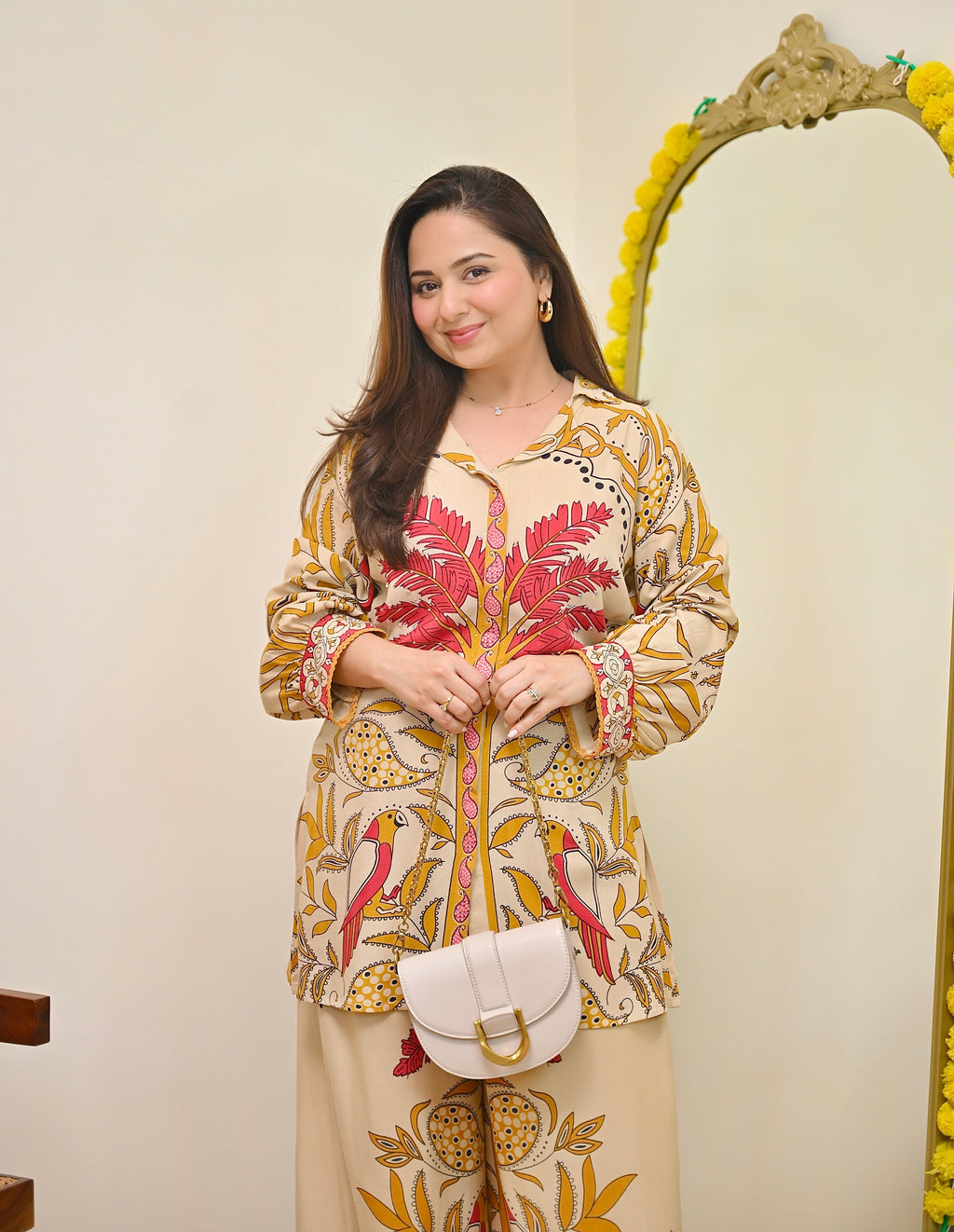 Gulbahar Ivory Modest Cotton Co-ord