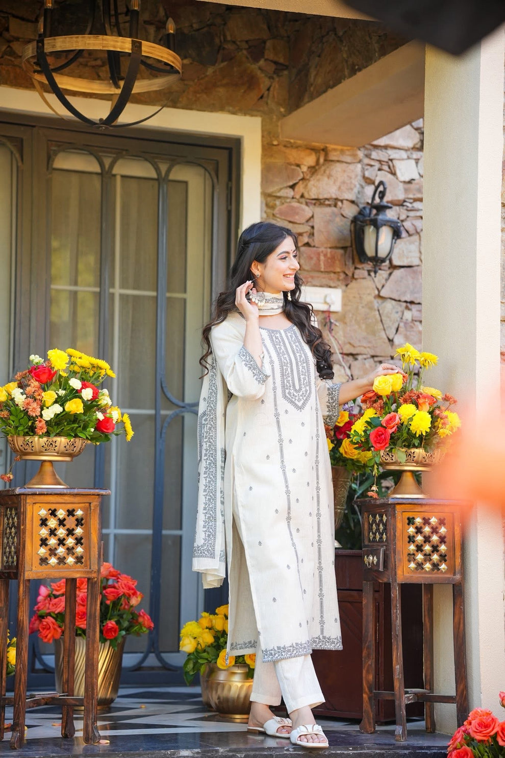 Liyana Cotton Straight Kurta Set