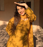 D- Sunflower Farsi Salwar Set With Dupatta