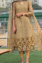 Tissue Silk kurti with Dupatta