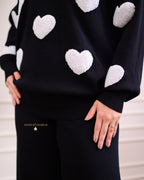 Black Heart Winter Airport Co-ord Set