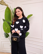 Black Heart Winter Airport Co-ord Set